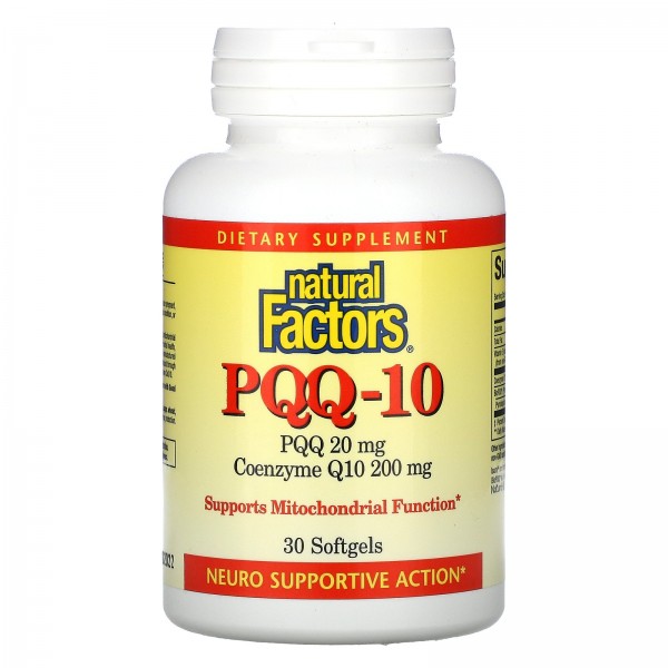 Natural Factors PQQ 20 мг с CoQ10 200 мг 30 софтге...