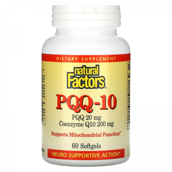 Natural Factors PQQ 20 мг с CoQ10 200 мг 60 софтгель