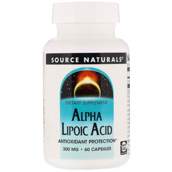 Source Naturals Альфа-липоевая кислота 300 мг 60 к...