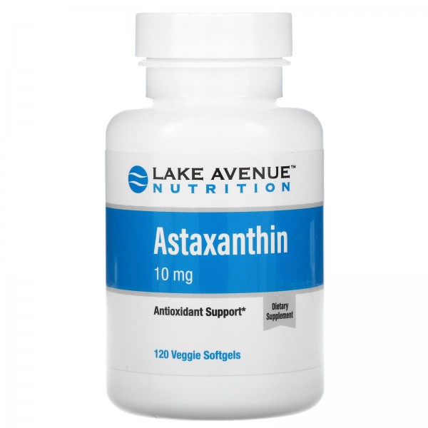 Lake Avenue Nutrition Астаксантин 10 мг 120 вегетарианских капсул
