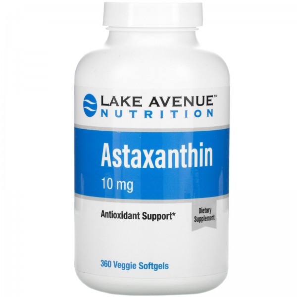 Lake Avenue Nutrition Астаксантин 10 мг 360 вегета...