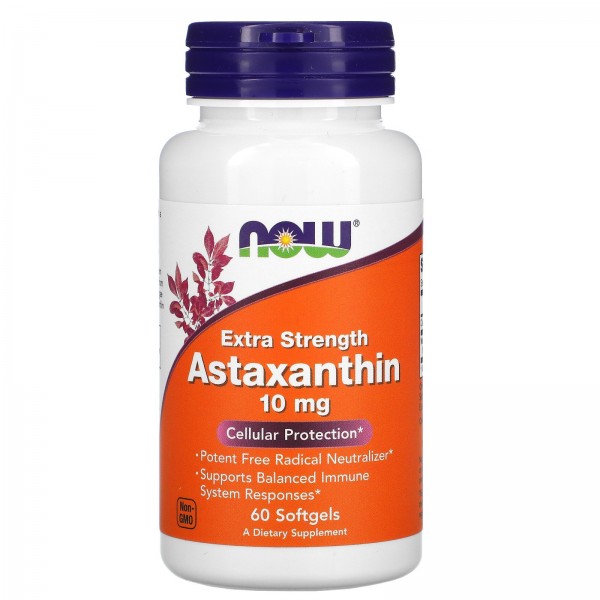 Now Foods Астаксантин 10 мг 60 капсул