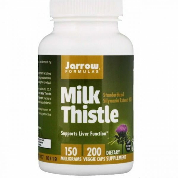 Jarrow Formulas Стандартизированный молочный чертополох 150 мг 200 веган капсул