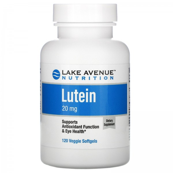 Lake Avenue Nutrition Лютеин 20 мг 120 растительны...
