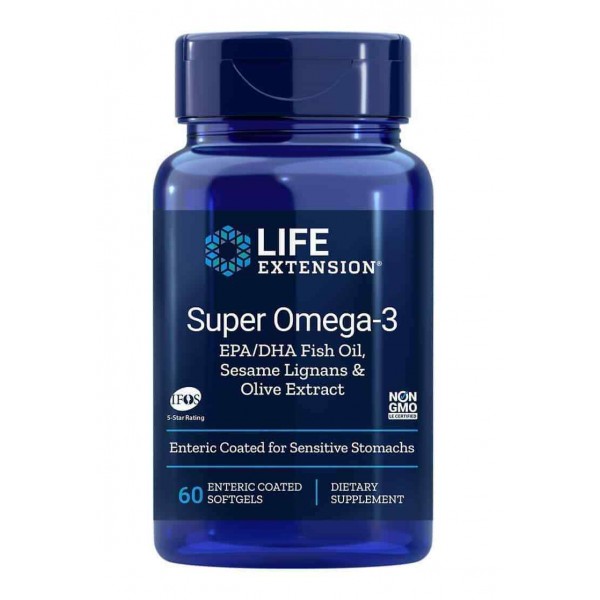 Life Extension Super Omega-3 рыбий жир с лигнанами...