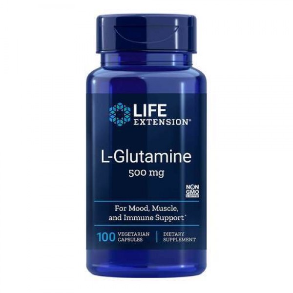 Life Extension L-глютамин 500 мг 100 вегетариански...