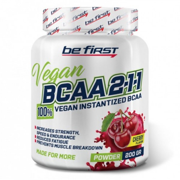 Be First BCAA 2:1:1 VEGAN instantized паудер 200 г...