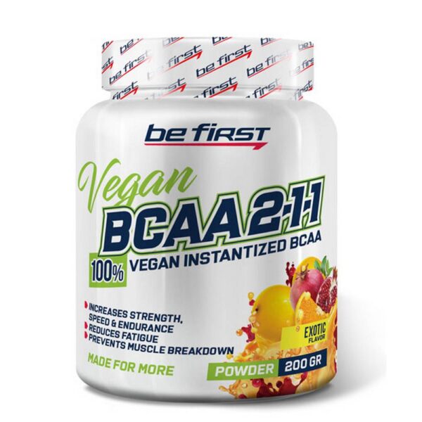 Be First BCAA 2:1:1 VEGAN instantized паудер 200 г...