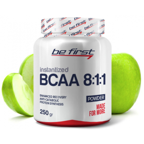 Be First BCAA 8:1:1 INSTANTIZED паудер 250 г Яблок...