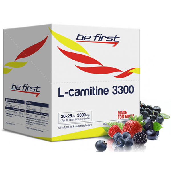 Be First Л-Карнитин 3300 мг 25 мл Лесные ягоды...