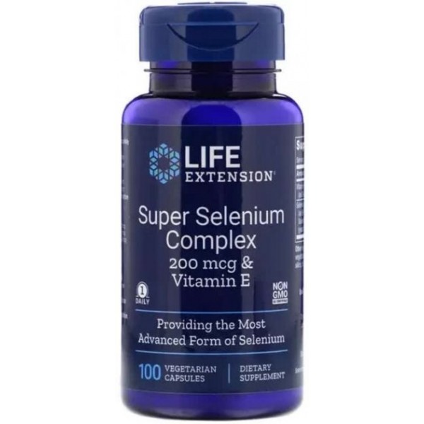 Life Extension Суперкомплекс селена с витамином E 200 мкг 100 вегетарианских капсул