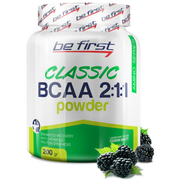 Be First BCAA 2:1:1 CLASSIC паудер 200 г Ежевика...