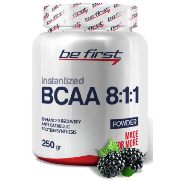 Be First BCAA 8:1:1 INSTANTIZED паудер 250 г Ежеви...
