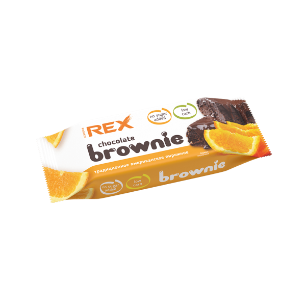 ProteinRex Пирожное протеиновое Brownie 50 г Апель...