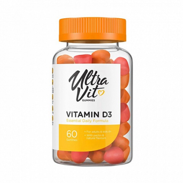 UltraVit Витамин D3 600 МЕ 60 жевательных таблеток...