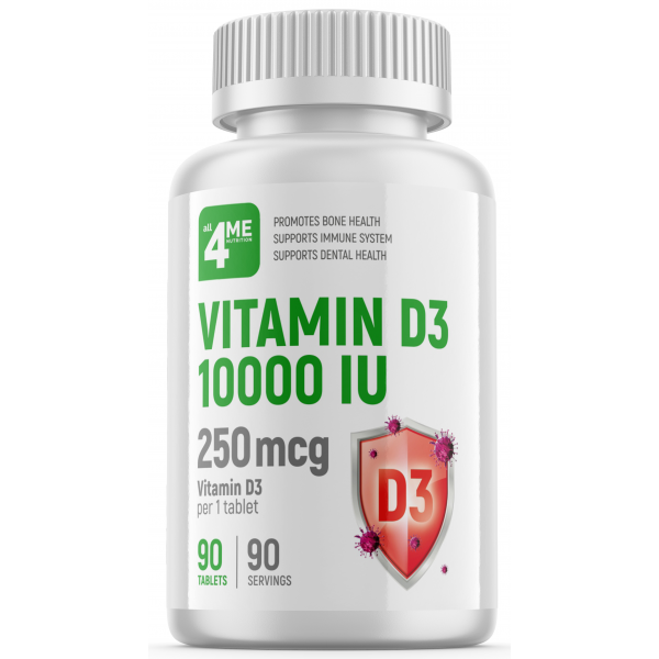 4Me Nutrition Витамин D3 10000 МЕ 90 таблеток...