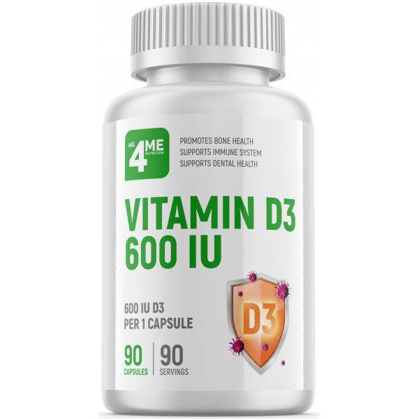 4Me Nutrition Витамин D3 600 МЕ 90 капсул...