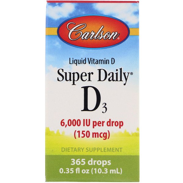 Carlson Labs Витамин D3 6000 МЕ Super Daily 10,3 м...