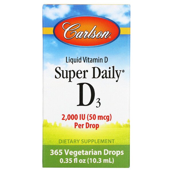 Carlson Labs Витамин D3 2000 МЕ Super Daily 10,3 м...