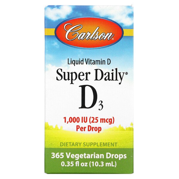 Carlson Labs Витамин D3 Super Daily 1000 МЕ 10,3 м...