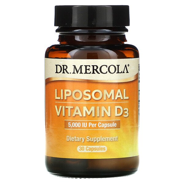 Dr. Mercola Витамин D3 5000 МЕ липосомальный 30 ка...