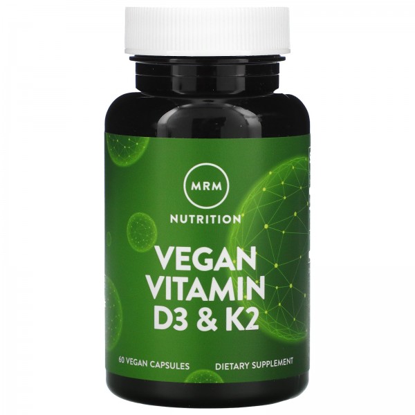 MRM Витамины D3-K2 для веганов 60 веганских капсул...