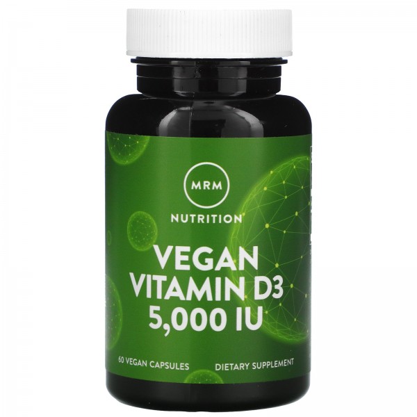 MRM Витамин D3 5000 МЕ для веганов 60 веганских ка...