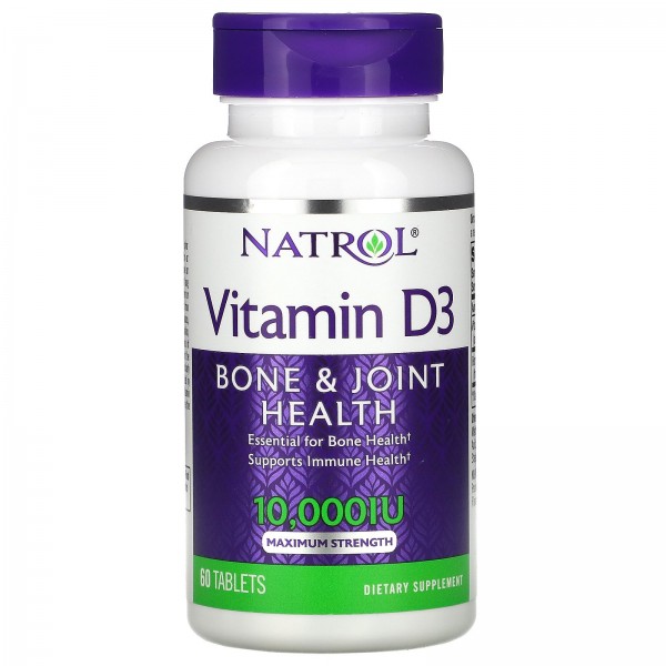 Natrol Витамин D3 10000 МЕ 60 таблеток...