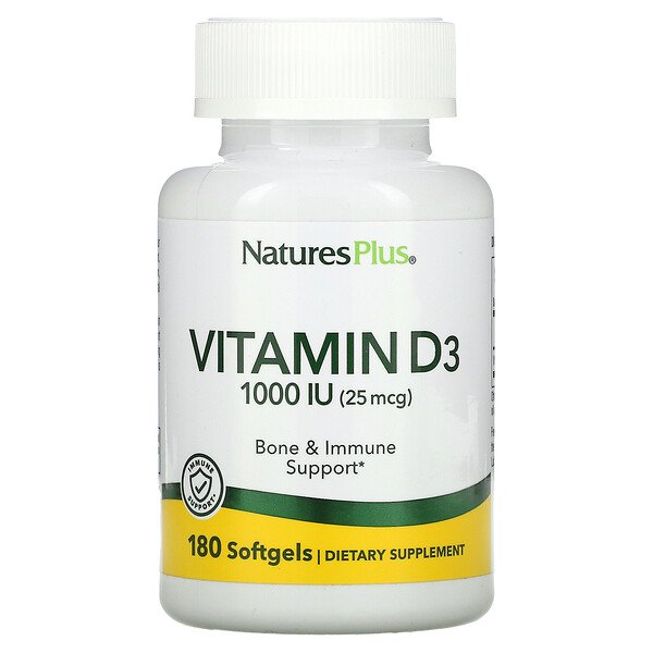 Nature's Plus Витамин D3 1000 МЕ 180 капсул...