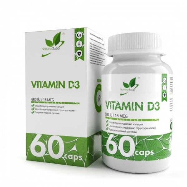 NaturalSupp Витамин Д3 600 МЕ 60 капсул...