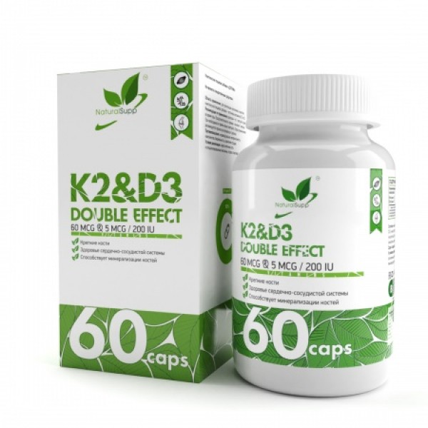 NaturalSupp Витамины Д3-К2 60 капсул...