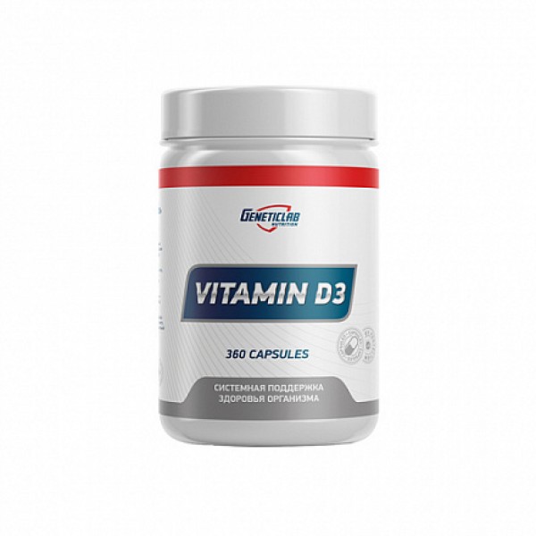 Geneticlab Витамин D3 600 МЕ 360 капсул...