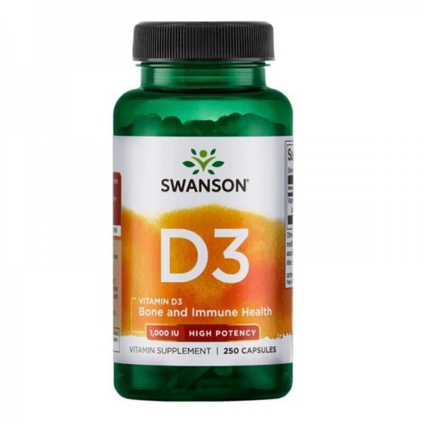 Swanson Витамин Д3 1000 МЕ 250 капсул...
