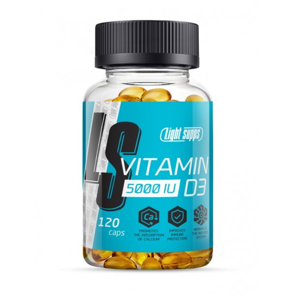 Light Supps Витамин Д3 5000 МЕ 120 капсул