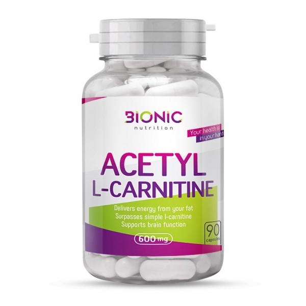 Bionic Nutrition Ацетил Л-карнитин 600 мг 90 капсу...