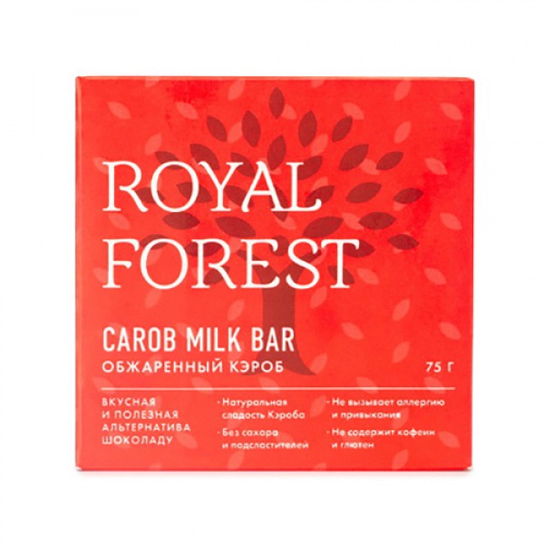 Royal Forest Шоколад `Обжаренный кэроб` Carob milk...