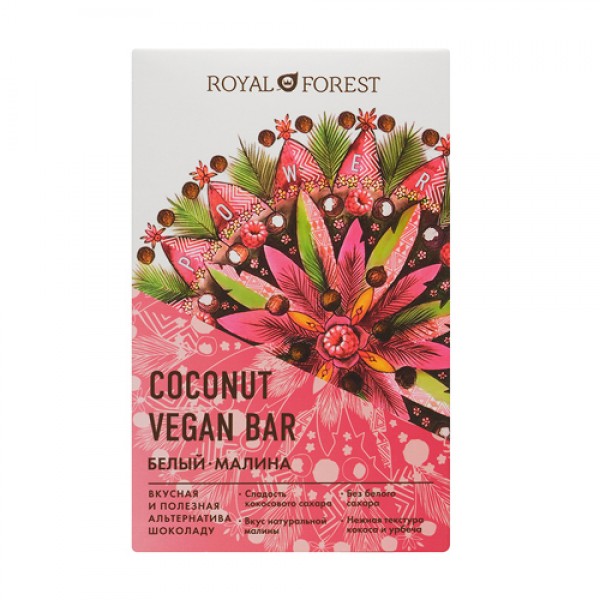 Royal Forest Шоколад белый `Vegan Coconut Bar` Мал...
