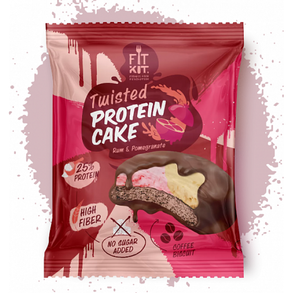 FITKIT Печенье Twisted Protein Cake 70 г Гранат-ро...