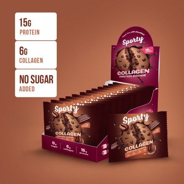 Sporty Печенье Sporty Protein с коллагеном Шоколад...