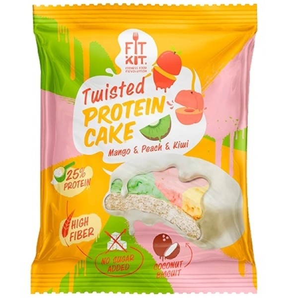FITKIT Печенье Twisted Protein Cake 70 г Манго-пер...