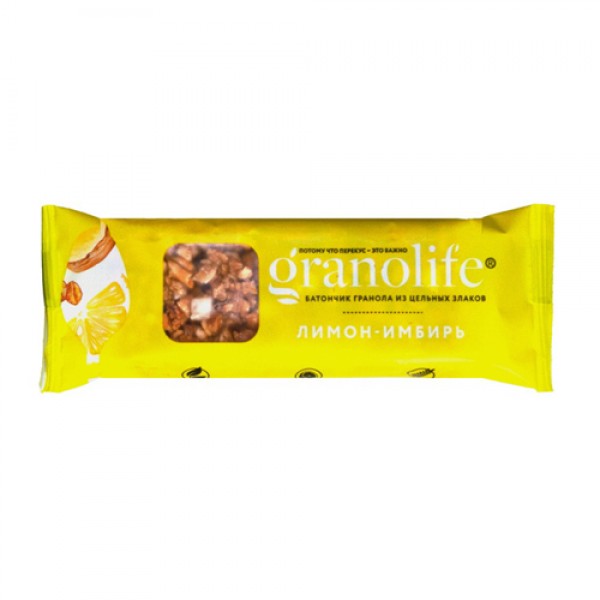 Granolife Батончик-гранола `Лимон-Имбирь` 30 г