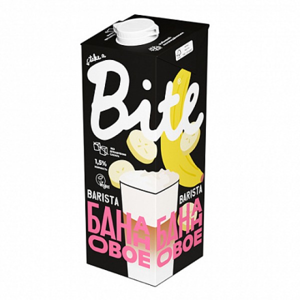 Bite Напиток Barista 'Овсяно-Банановый', ультрапастеризованный 1000 мл