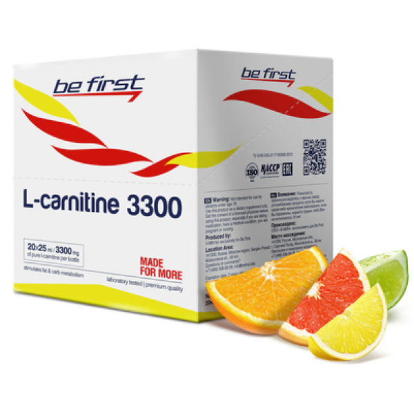 Be First Л-Карнитин 3300 мг 25 мл Цитрусовый микс...