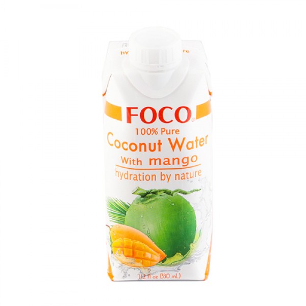 FOCO Кокосовая вода с манго 330 мл...