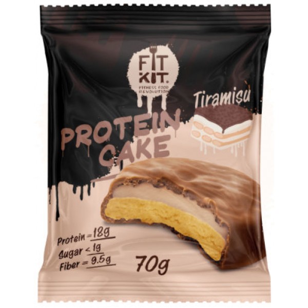 FITKIT Протеиновое печенье с суфле 70 г Тирамису