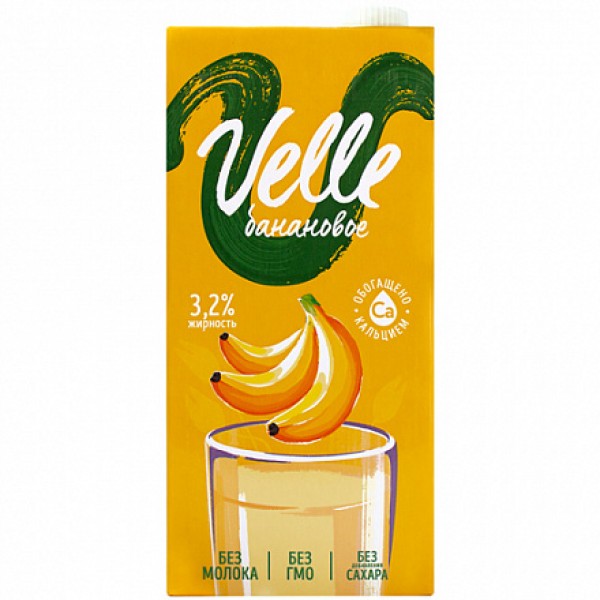 Velle Напиток растительный 'Овсяный' со вкусом банана 1000 мл