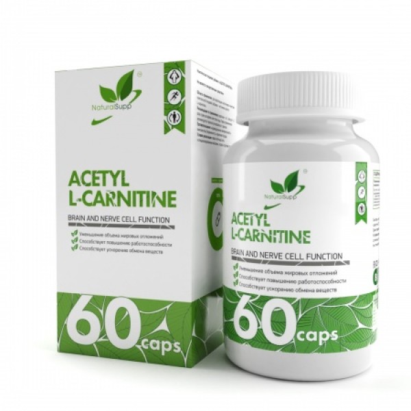 NaturalSupp Ацетил Л-Карнитин 550 мг 60 капсул...