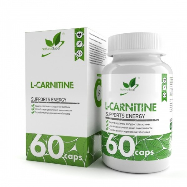 NaturalSupp Л-Карнитин Тартрат 550 мг 60 капсул...