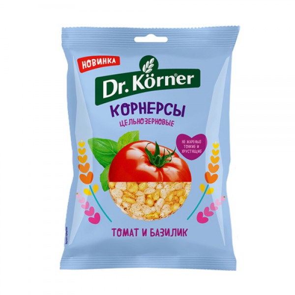 Dr. Korner Чипсы кукурузно-рисовые `С томатом и ба...