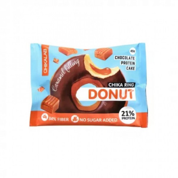 CHIKALAB Пончик CHIKA Ring Donut 45 г Карамель...